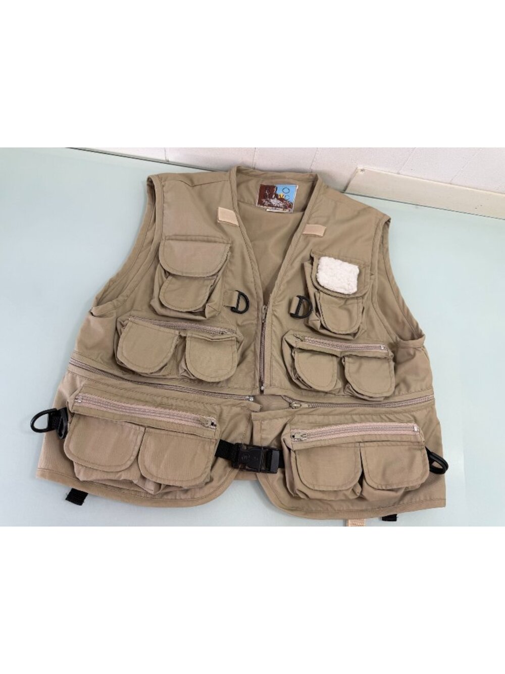 Fly Fishing Photography Utility Vest Mens M Safari Hunting Outdoor Khaki Camera